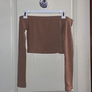 shein off the shoulder crop top